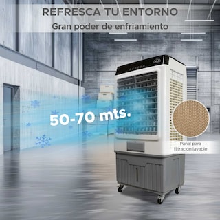Foto 5 | Enfriador Portátil de Aire Evaporativo 55l 3 en 1 Ideal para Áreas Amplias