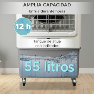 Foto 7 | Enfriador Portátil de Aire Evaporativo 55l 3 en 1 Ideal para Áreas Amplias
