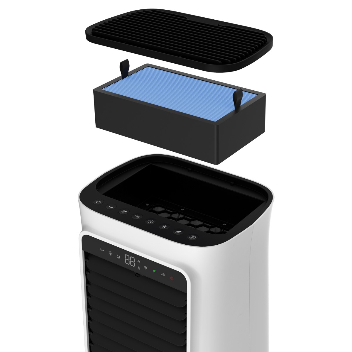 Foto 7 | Purificador Y Enfriador De Aire 4 En 1 Airtek Atk05acp Con Filtros Antibacterial Y Hepa Tanque De 5 Litros
