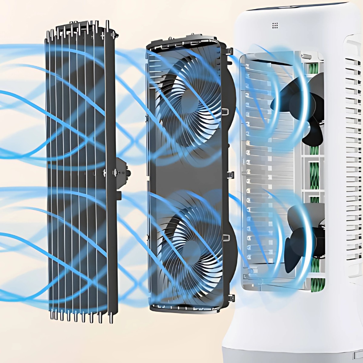 Foto 6 pulgar | Enfriador De Aire, Humidificador Y Ventilador Honeywell Cs11xe 3 En 1 Blanco 18 M2 De Enfriamiento Tanque De 11 Litros