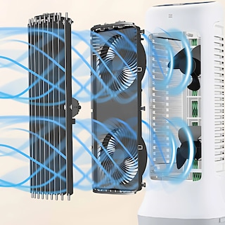 Foto 5 | Enfriador De Aire, Humidificador Y Ventilador Honeywell Cs11xe 3 En 1 Blanco 18 M2 De Enfriamiento Tanque De 11 Litros