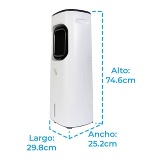 Foto 5 | Enfriador De Aire, Cooler Iusa 3 Velocidades Portátil Con Control Remoto Color Blanco