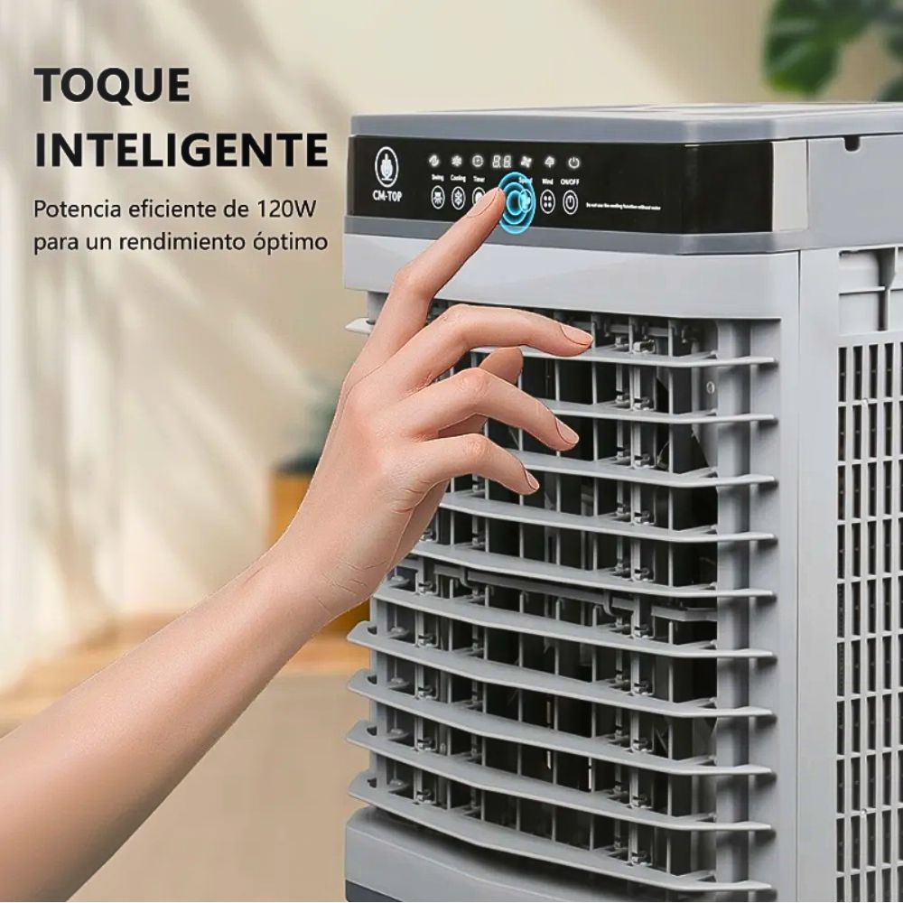 Foto 5 pulgar | Enfriador De Aire Evaporativo Control Remoto Temporizador Gris