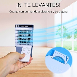 Foto 8 | Enfriador De Aire Evaporativo Control Remoto Temporizador Gris