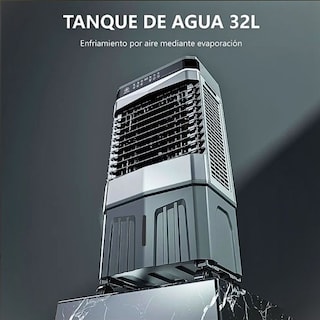 Foto 6 | Enfriador De Aire Evaporativo Portátil Interior Exterior 32l Gris
