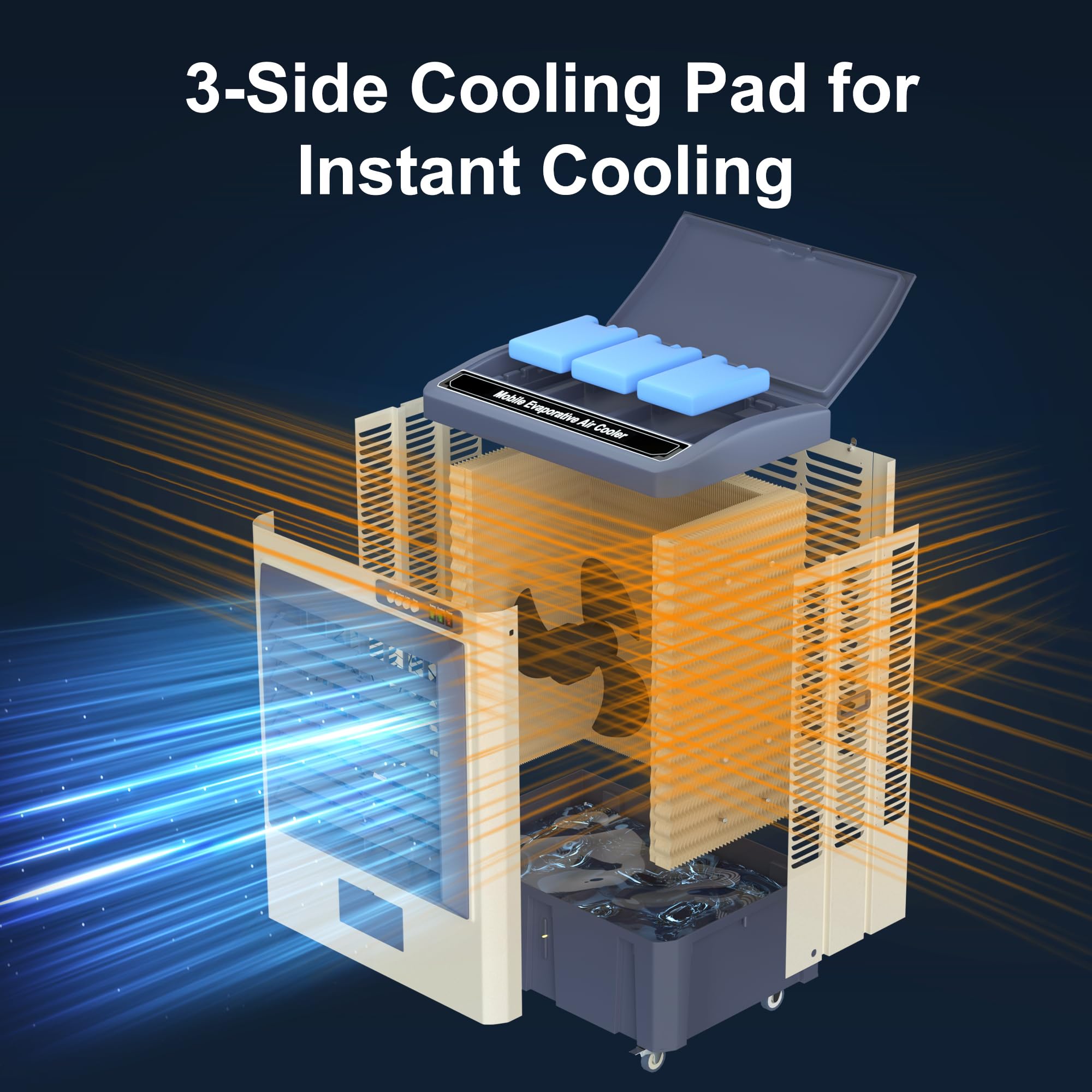 Foto 4 pulgar | Enfriador De Aire Evaporativo Uthfy 41 Swamp Cooler 3531 Cfm 40l - Venta Internacional.