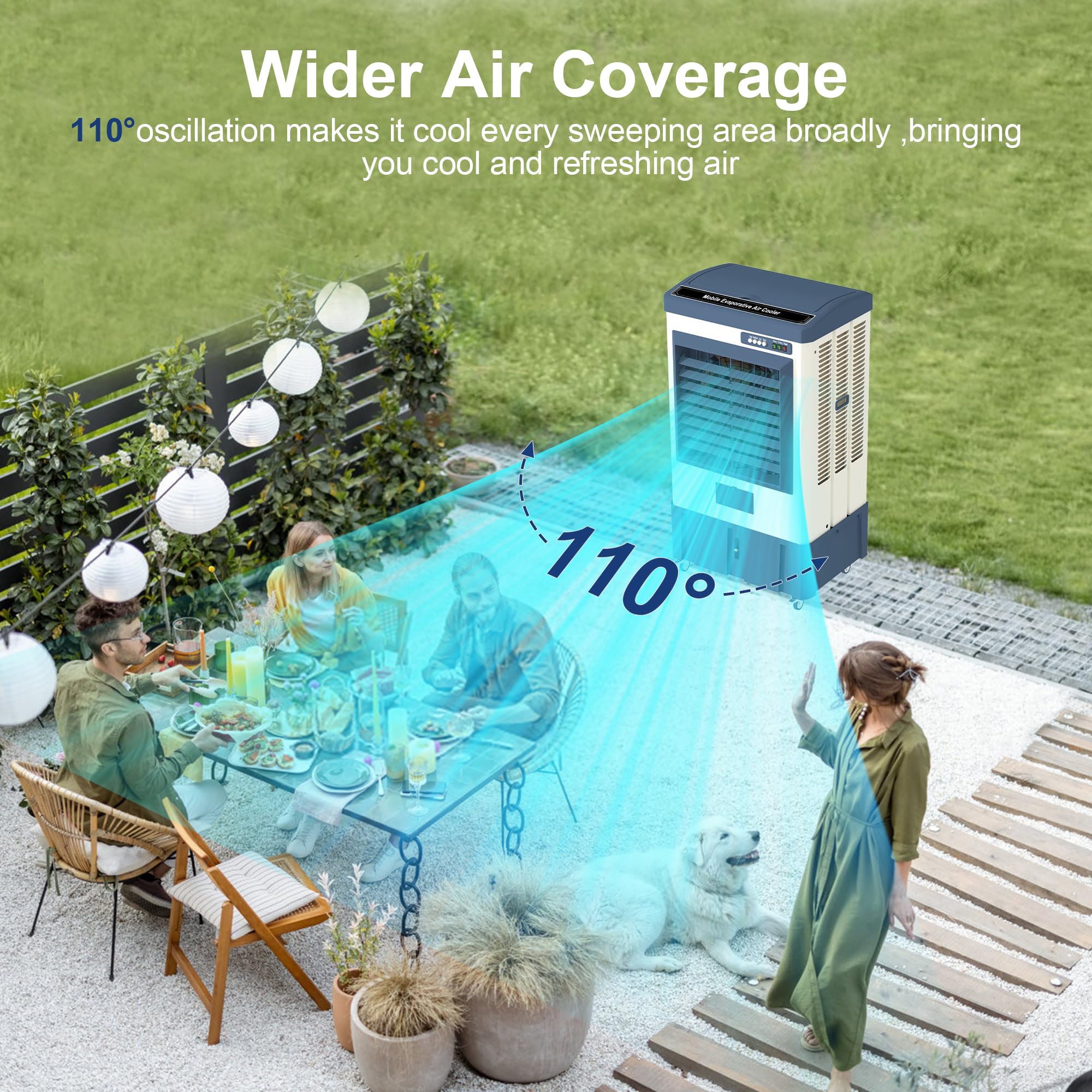 Foto 4 | Enfriador De Aire Evaporativo Uthfy 41 Swamp Cooler 3531 Cfm 40l - Venta Internacional.