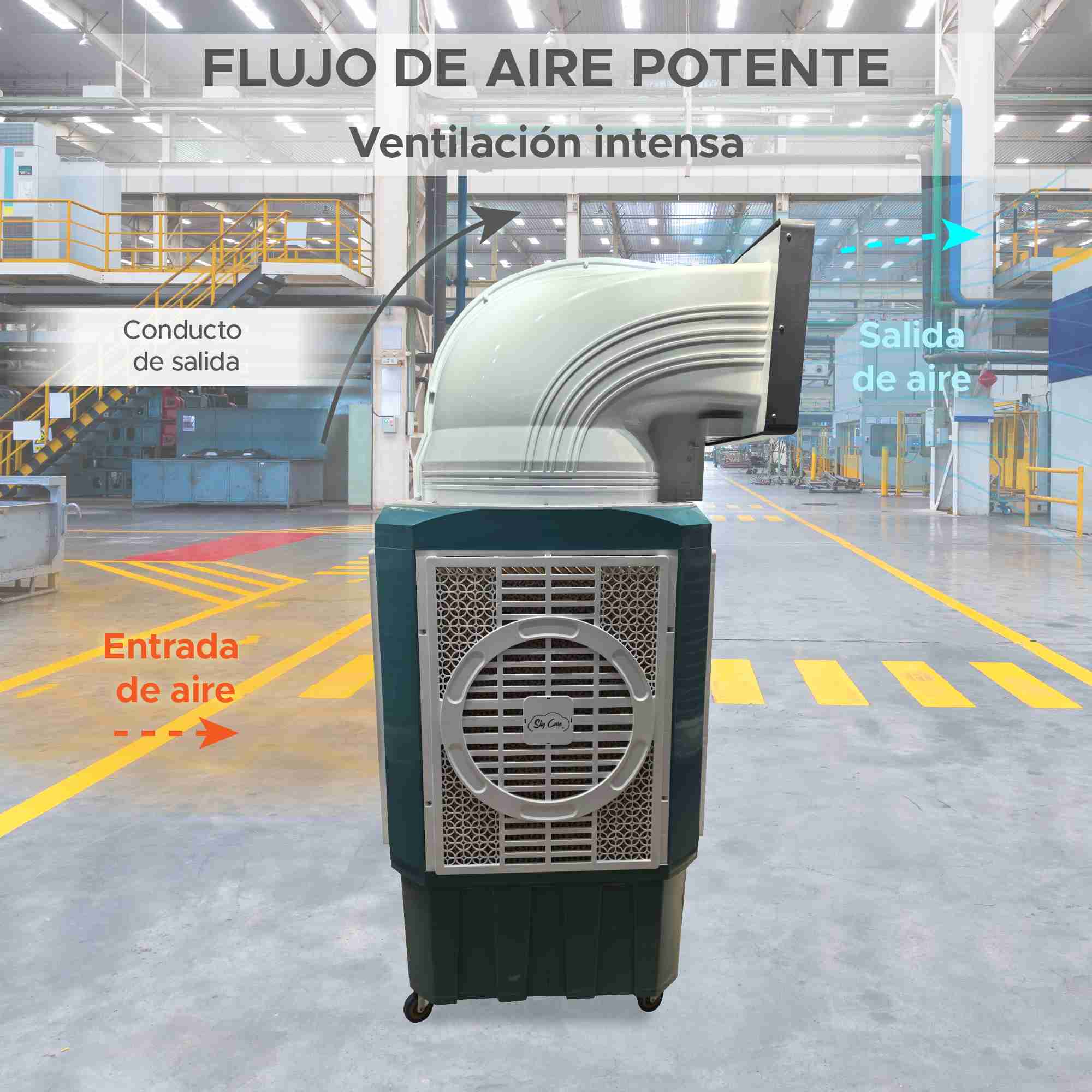 Foto 9 pulgar | Enfriador De Aire Evaporativo Sky Care 130 Litros