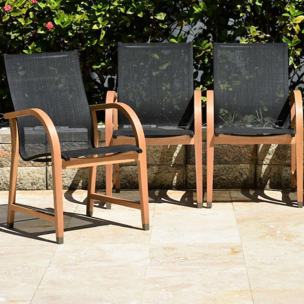 Foto 3 | Set 4 Sillas Manhattan Carver Midtown Concept color Negro