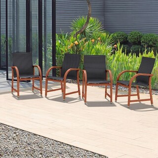 Foto 4 | Set 4 Sillas Manhattan Carver Midtown Concept color Negro