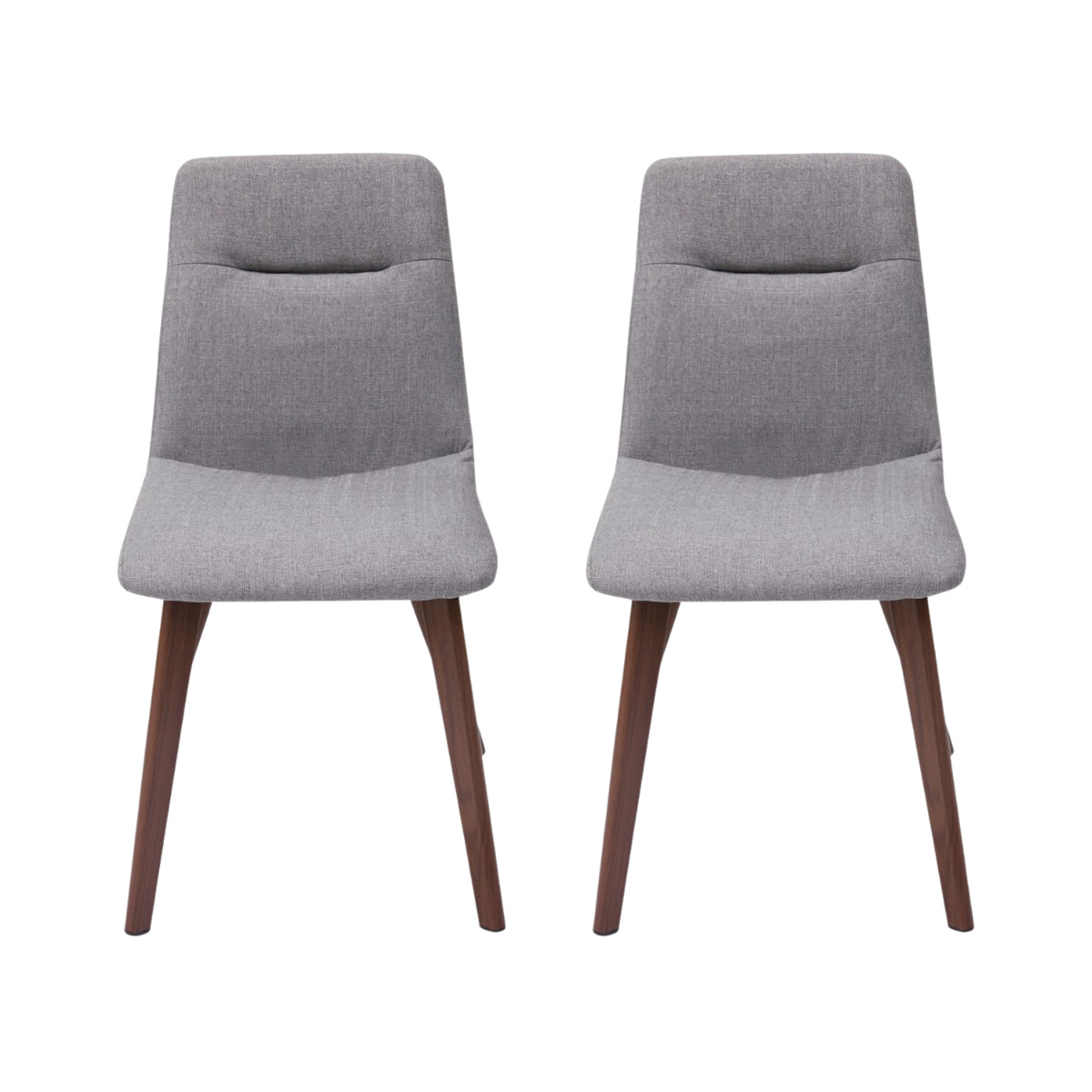 Set De 2 Sillas Tamarindo Yab Tela Gris Claro