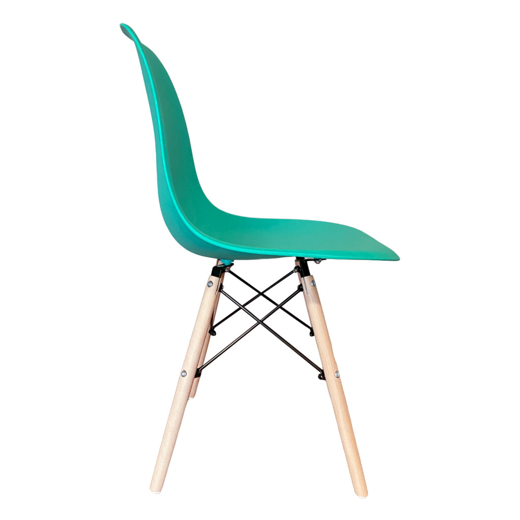 Foto 3 pulgar | Sillas Eames Kecompras color Turquesa 4 Piezas