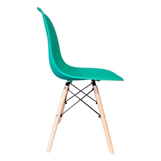 Foto 2 | Sillas Eames Kecompras color Turquesa 4 Piezas
