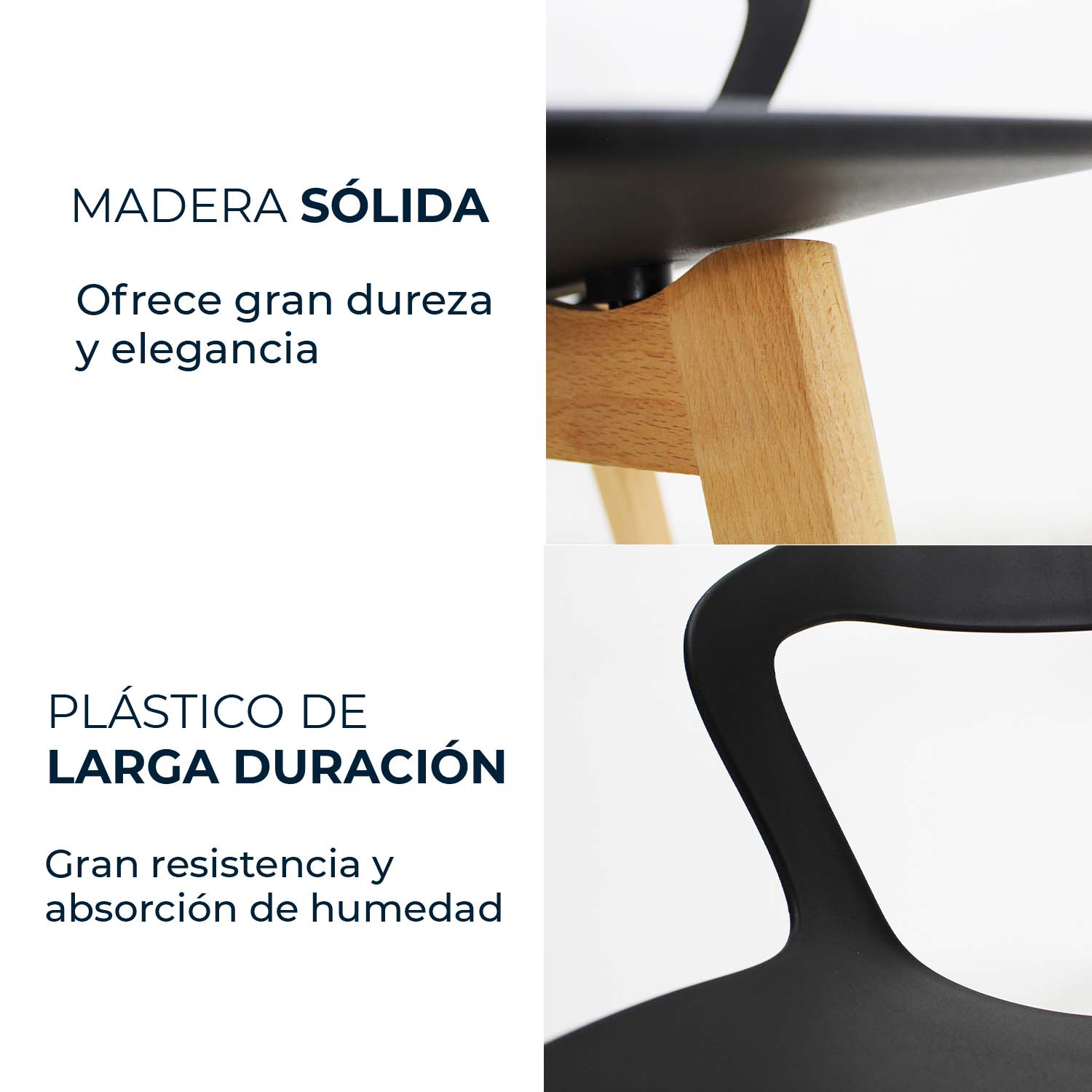Foto 5 | Sillas Mundo In Moura color Negro 2 Piezas