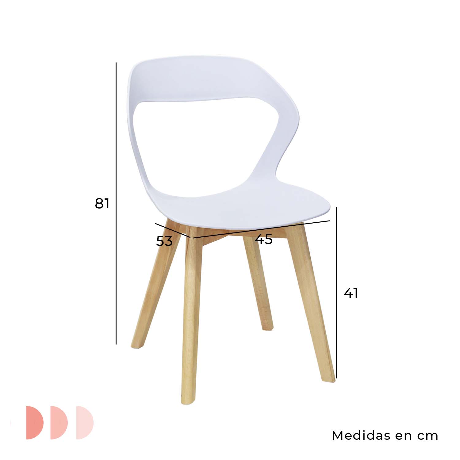 Foto 4 | Silla Mundo In Moura color Blanco 4 Piezas
