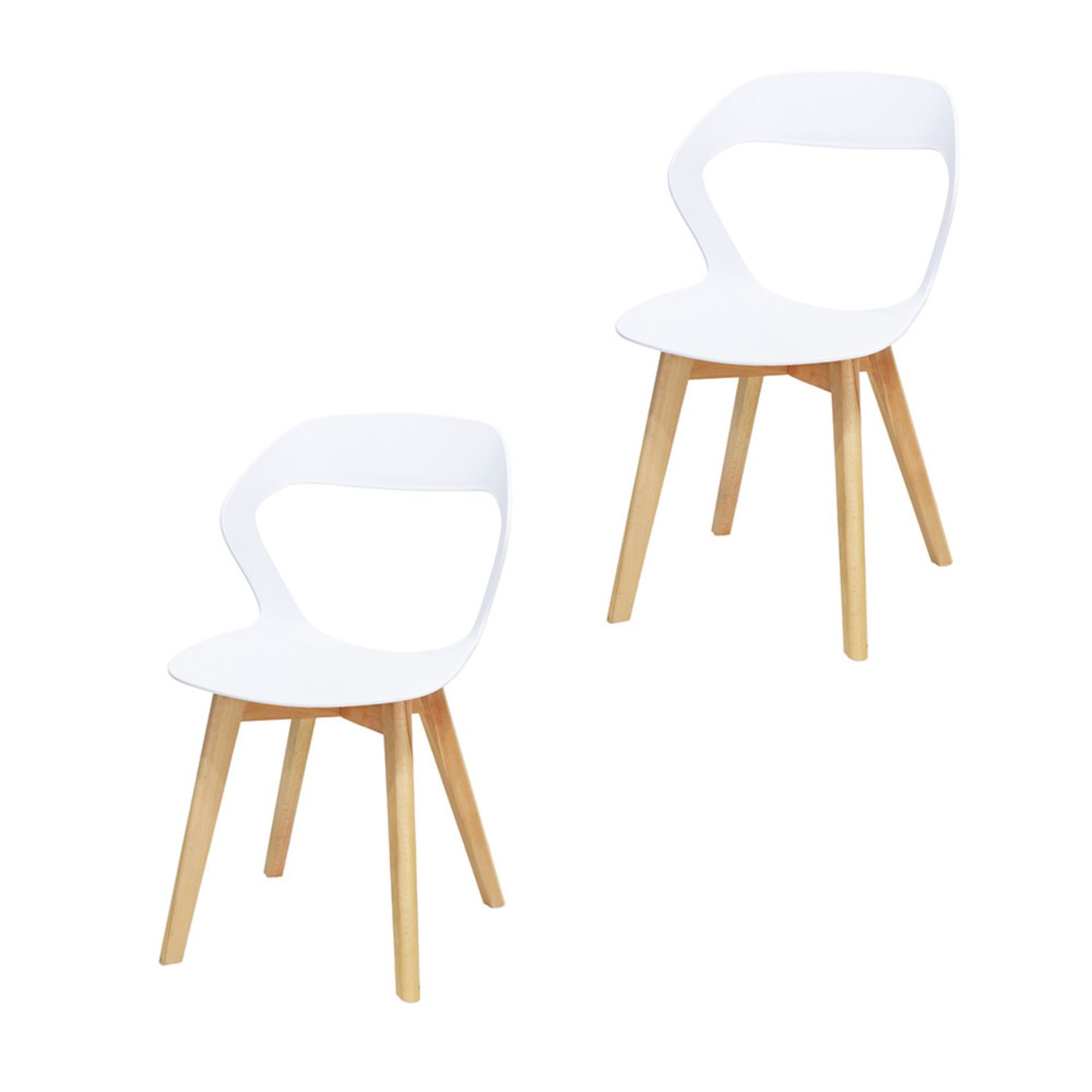 Sillas Mundo In Moura color Blanco 2 Piezas
