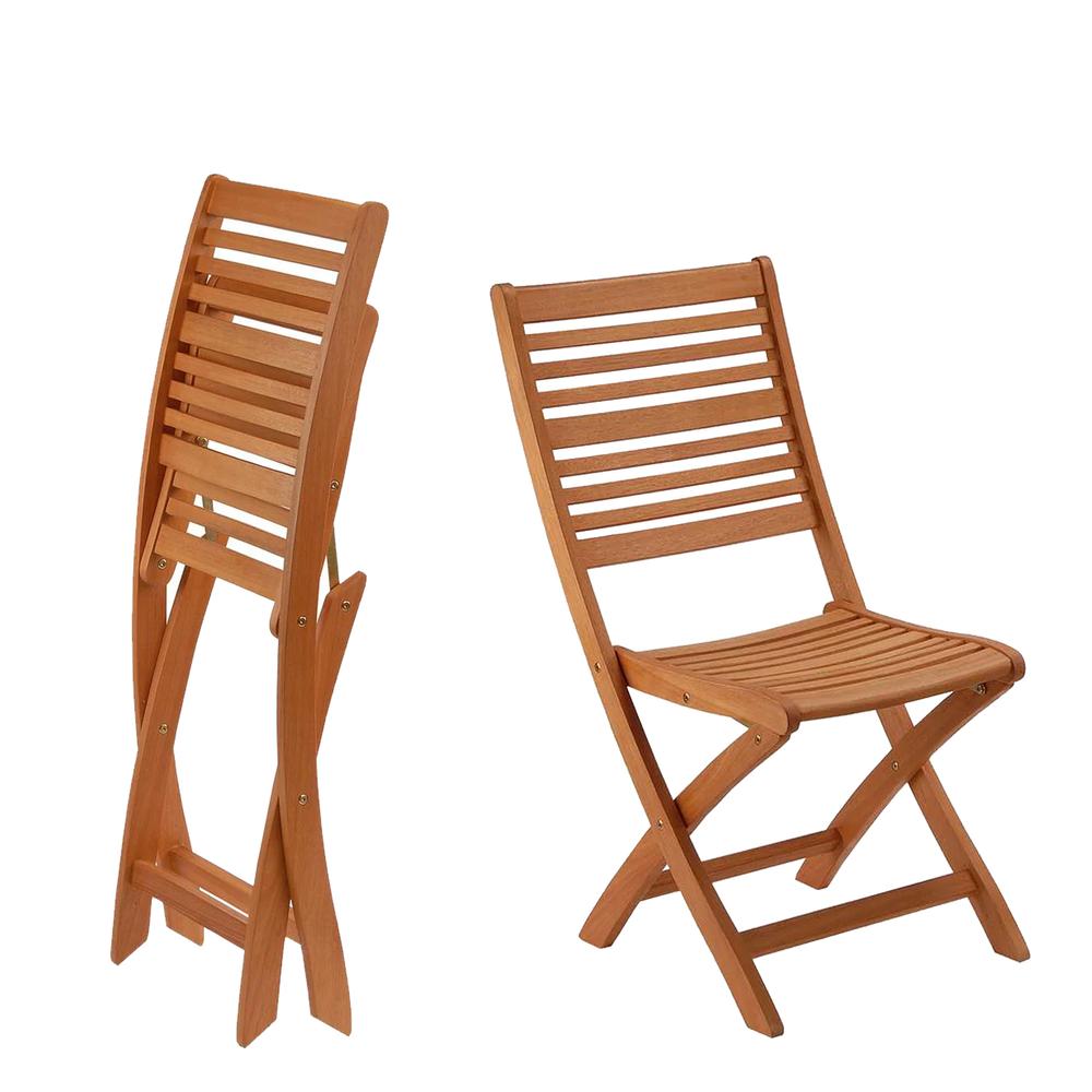 Foto 5 | Silla de Jardín de Madera Midtown Concept Kingsbury 2 Piezas