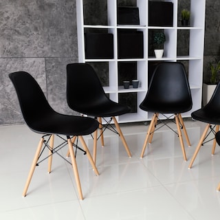 Foto 8 | Set de 4 Sillas Modernas Andromeda Inc Negras