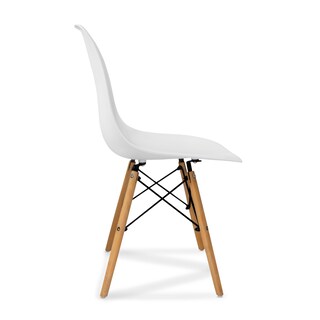 Foto 3 | Set de 4 Sillas Modernas Andromeda Inc para Comedor color Blanco