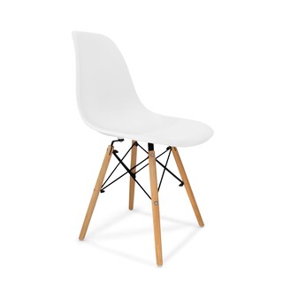 Foto 4 | Set de 4 Sillas Modernas Andromeda Inc para Comedor color Blanco