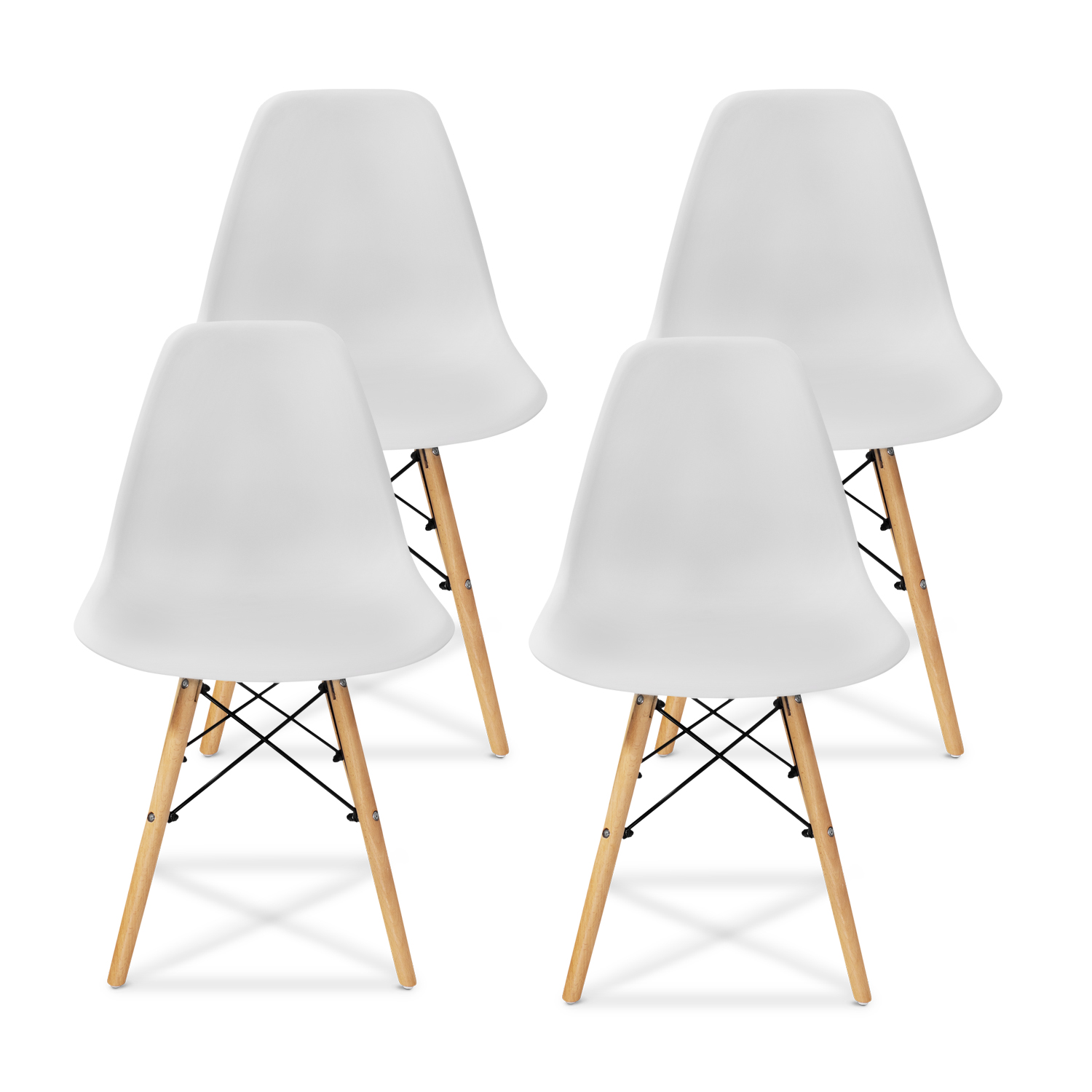 Foto 1 | Set de 4 Sillas Modernas Para Comedor Andromeda Inc color Gris