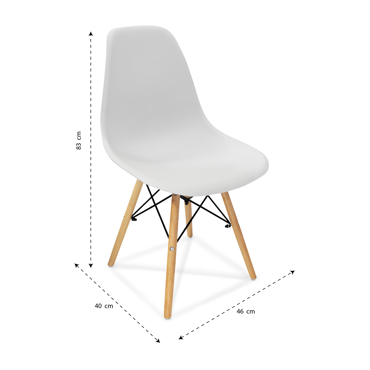 Foto 8 pulgar | Set de 4 Sillas Modernas Para Comedor Andromeda Inc color Gris