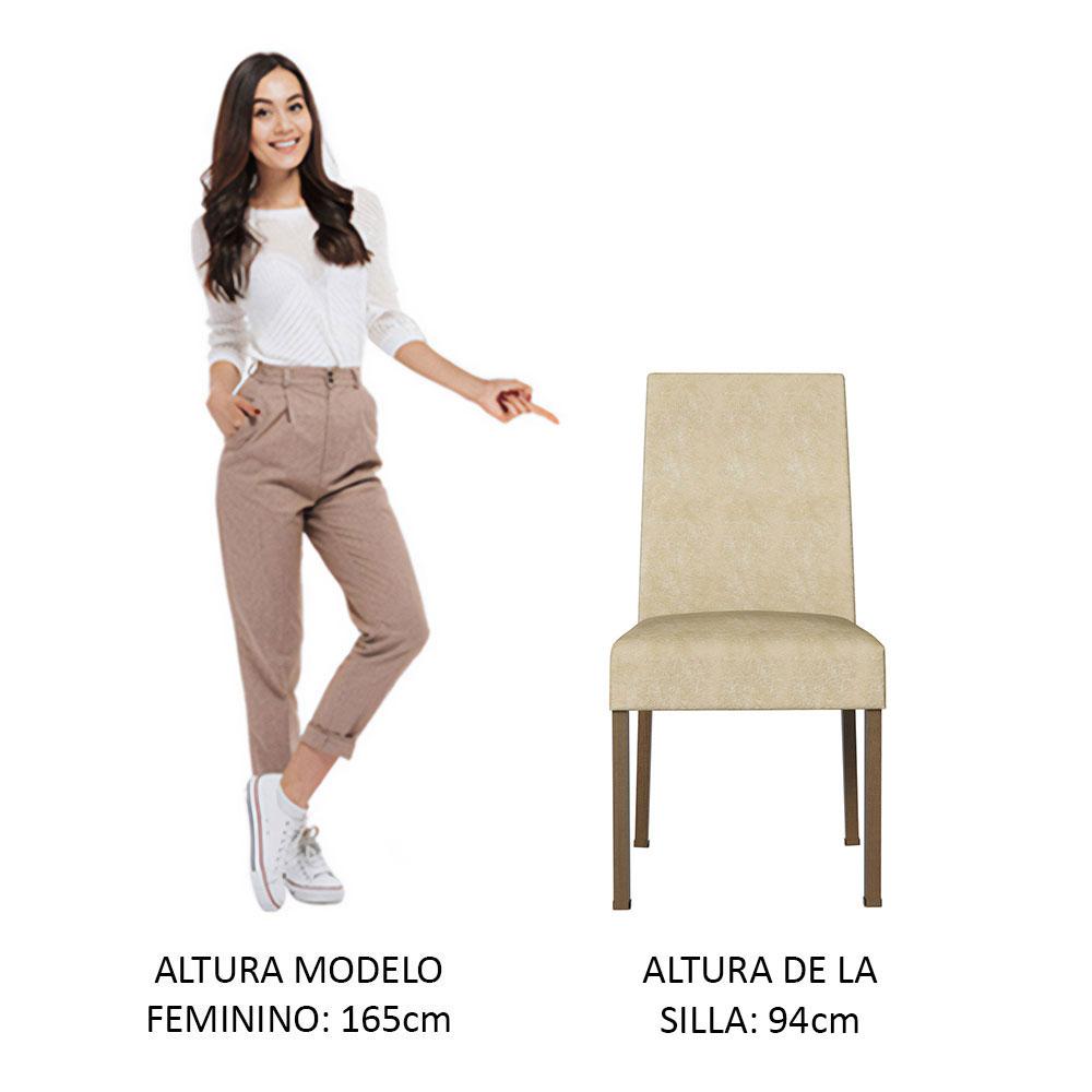 Foto 5 pulgar | Kit Sillas de Comedor Madesa 42555Z2 Marrón 2 Piezas