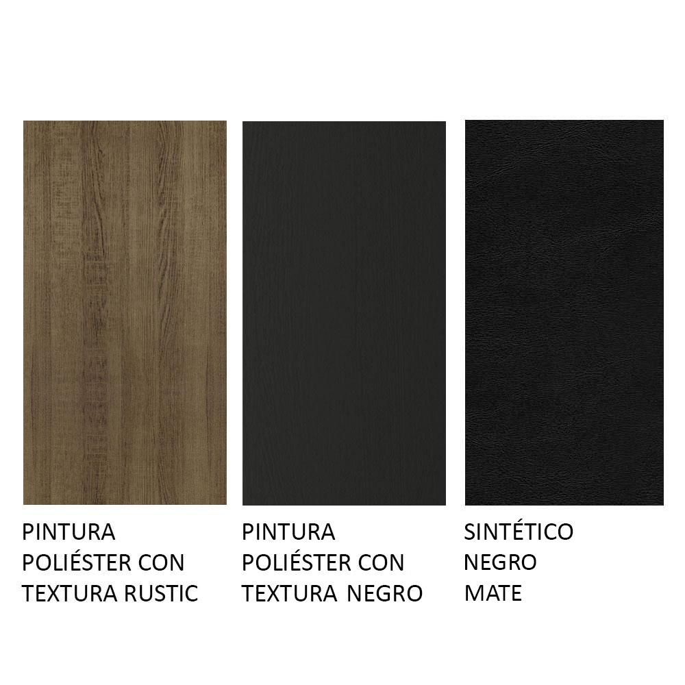 Foto 7 | Kit De 4 Sillas 4291 Madesa En Acabado Marrón/Negro