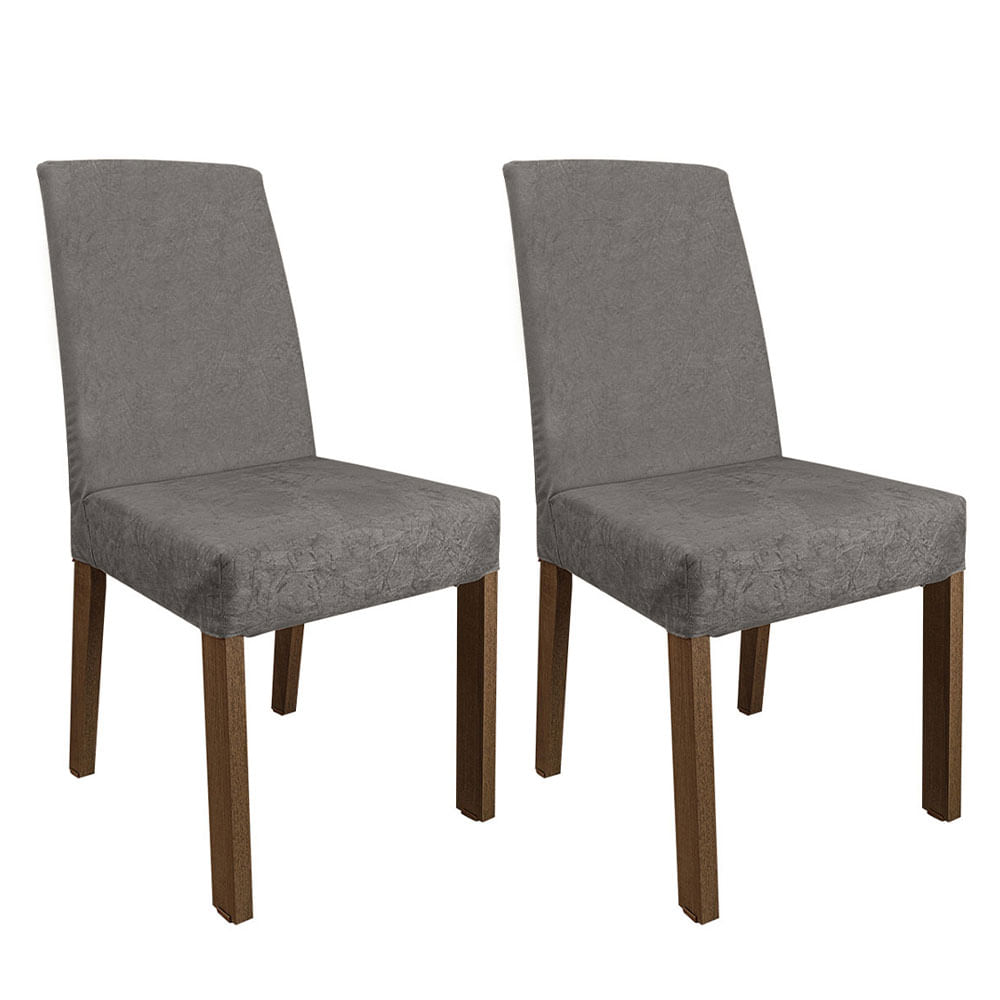 Foto 2 pulgar | Kit de 2 Sillas de Comedor Madesa 4255 Plata