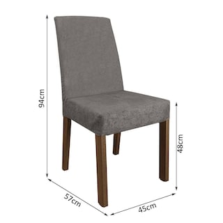 Foto 2 | Kit de 2 Sillas de Comedor Madesa 4255 Plata