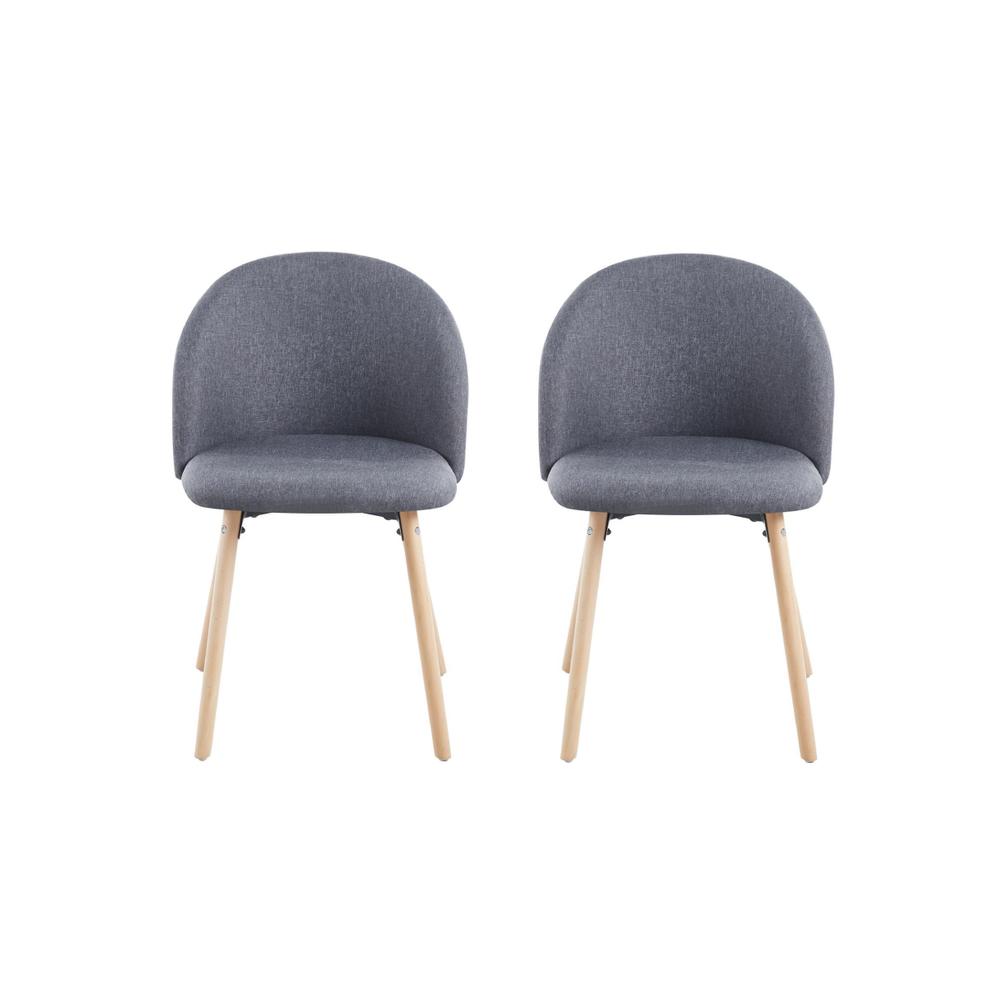 Set Sillas de Comedor Midtown Concept Grises 2 Piezas