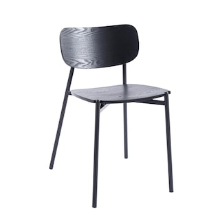 Foto 2 | Set Sillas de Madera Midtown Concept Negras 4 Piezas