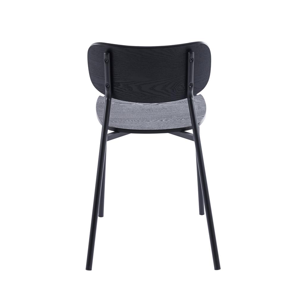Foto 5 | Set Sillas de Madera Midtown Concept Negras 4 Piezas