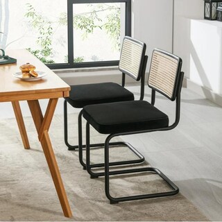 Foto 7 | Set Sillas Esterilla Midtown Concept Negras 2 Piezas