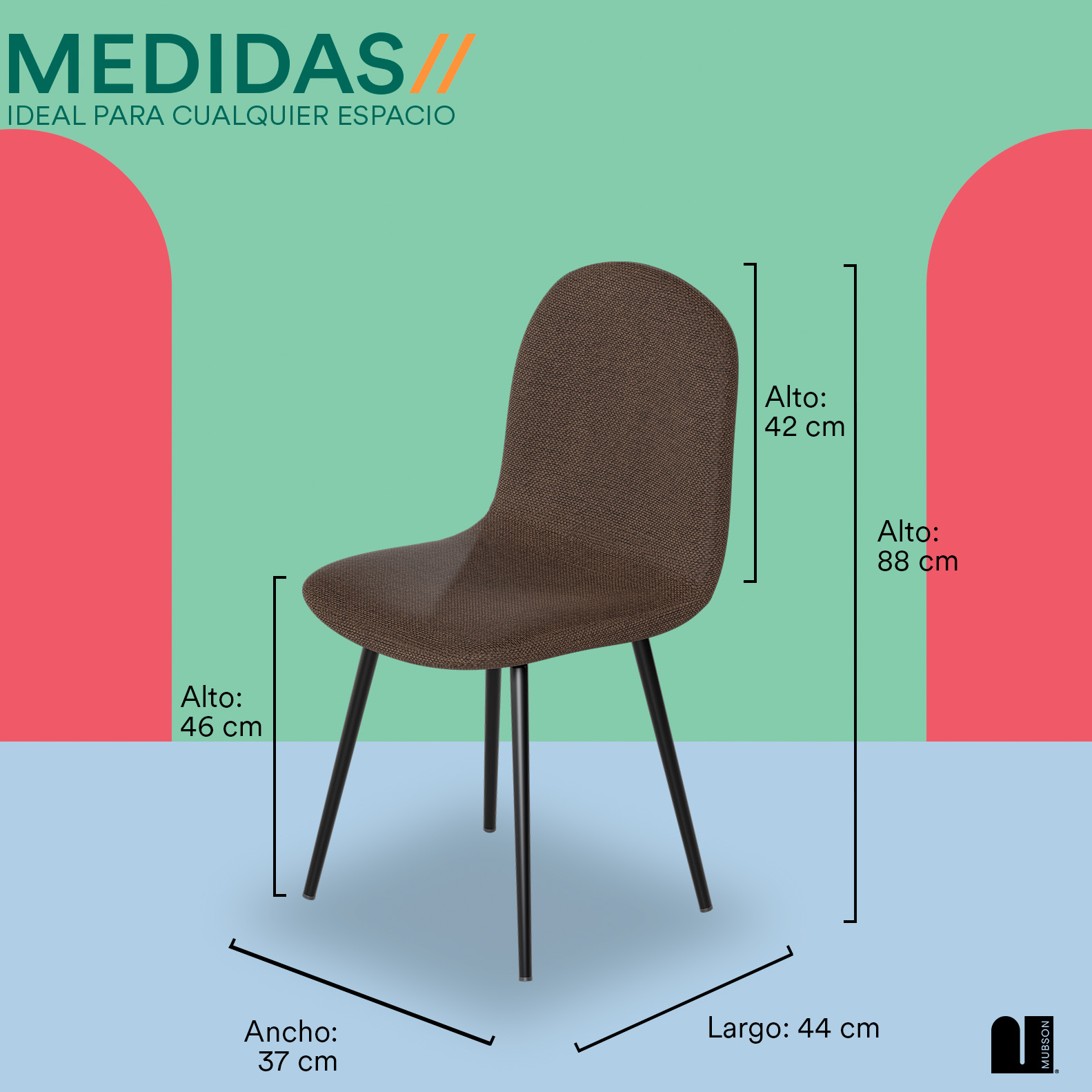 Foto 6 pulgar | Set De 4 Sillas Para Comedor Mubson Sillas Sacre