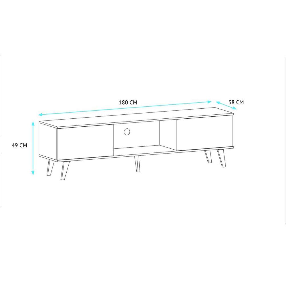 Foto 5 pulgar | Mueble Rack Para Tv 42 Blanco