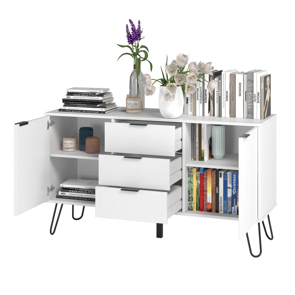 Foto 4 pulgar | Cajonera Midtown Concept 2 Puertas 3 Cajones Blanca