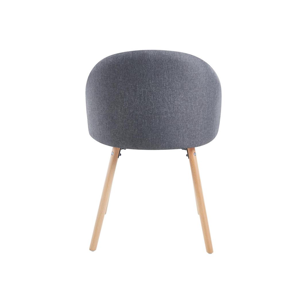 Foto 5 | Set 4 Sillas de Comedor Midtown Concept Gris Tapizadas