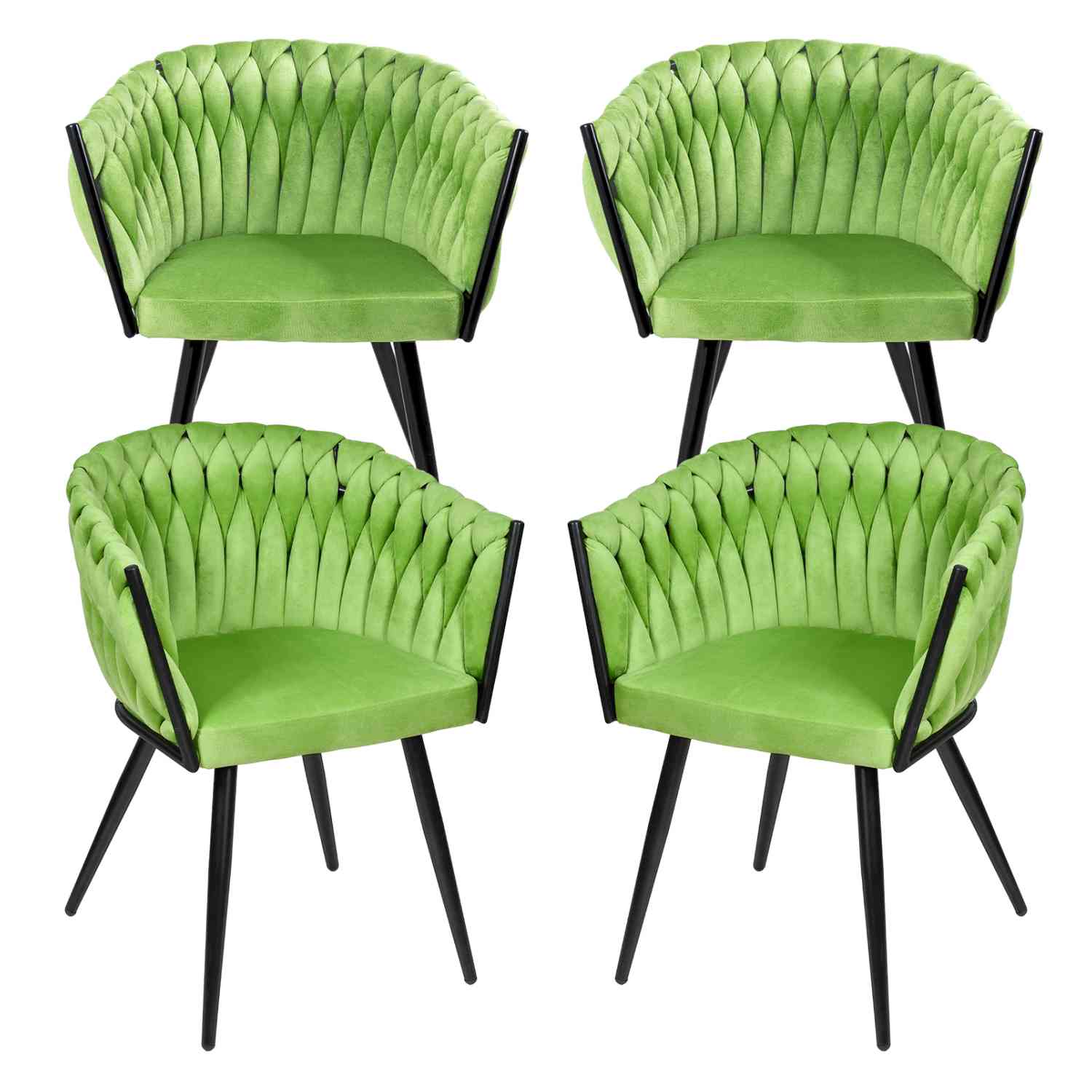 Foto 1 | Sillas para Comedor Rack & Pack Verdes 4 Piezas