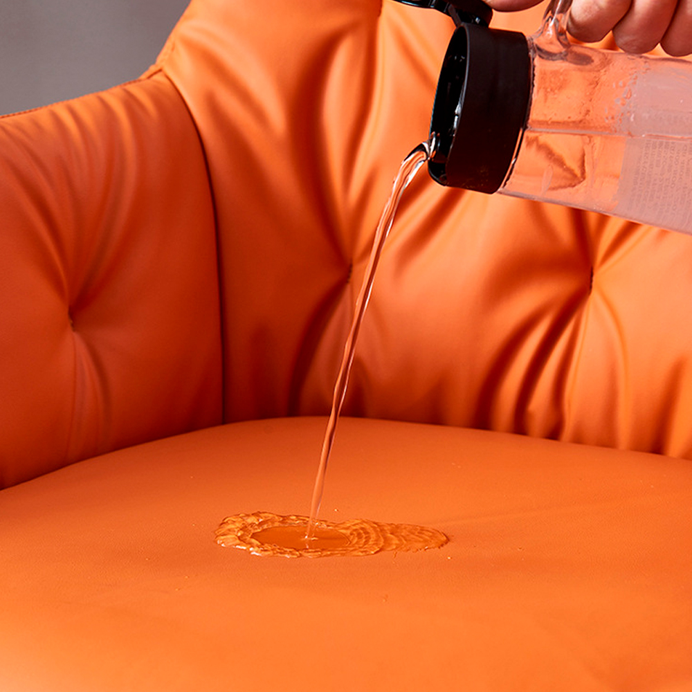 Foto 8 pulgar | Set de 2 Sillas de Comedor Ilios Innova Naranja con Vinipiel para tu Hogar