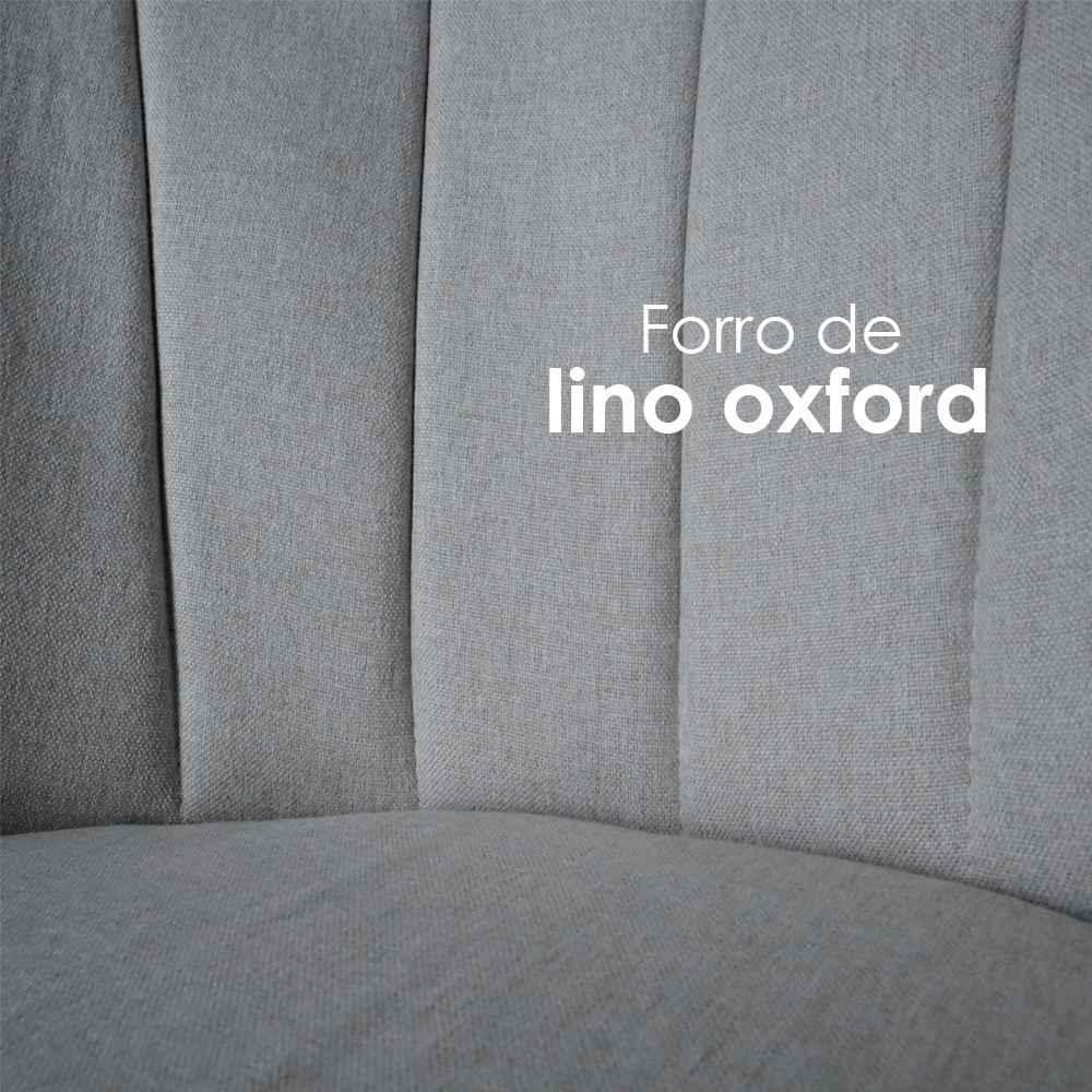 Foto 6 | Juego de 2 Sillas Ilios Innova Modernas de Llino Gris para Sala o Comedor