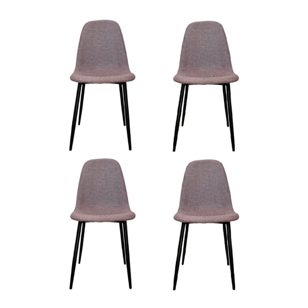 Foto 2 pulgar | Paquete De 4 Sillas Para Comedor Ilios Innova Soslo/kit4 Color Marrón