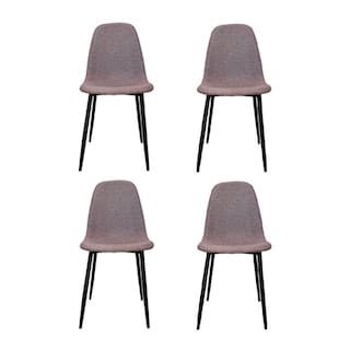 Foto 1 | Paquete De 4 Sillas Para Comedor Ilios Innova Soslo/kit4 Color Marrón
