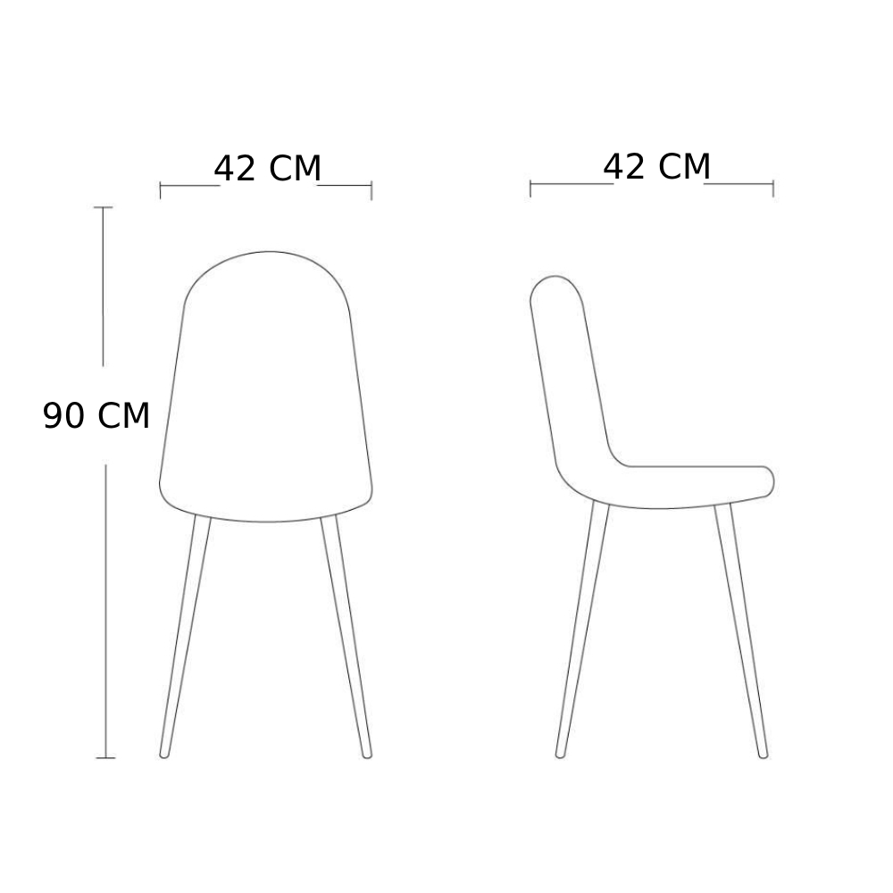 Foto 3 pulgar | Paquete De 4 Sillas Para Comedor Ilios Innova Soslo/kit4 Color Marrón