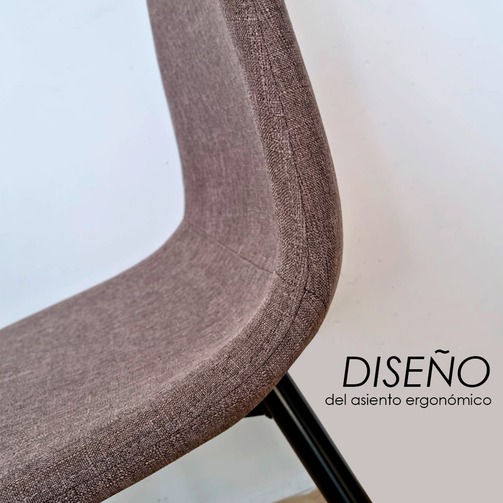 Foto 4 pulgar | Paquete De 4 Sillas Para Comedor Ilios Innova Soslo/kit4 Color Marrón