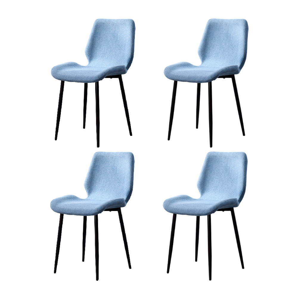 Foto 2 pulgar | Paquete de Sillas para Comedor Ilios Innova Berlín Azules 4 Piezas