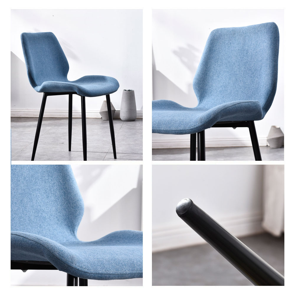 Foto 4 pulgar | Paquete de Sillas para Comedor Ilios Innova Berlín Azules 4 Piezas