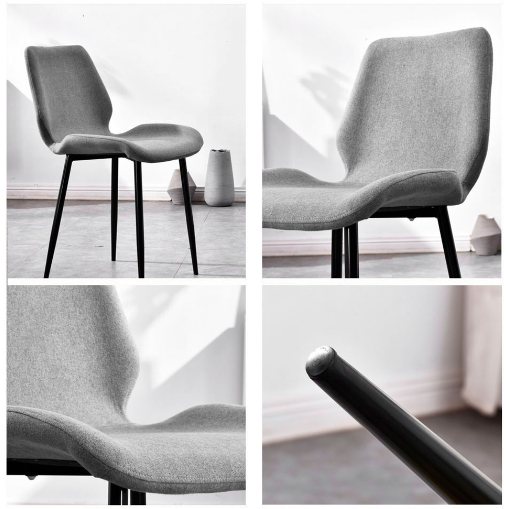 Foto 4 pulgar | Paquete de Sillas para Comedor Ilios Innova Berlín Grises 4 Piezas