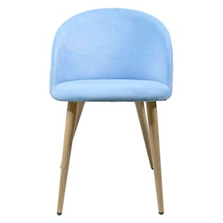 Foto 2 | Sillas para Comedor de Terciopelo Modernas Acolchadas Azules 2 piezas