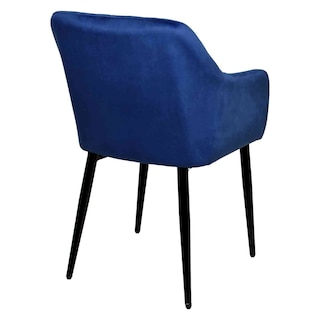 Foto 3 | Sillas para Comedor de Terciopelo Acolchadas Modernas Azules 2 piezas